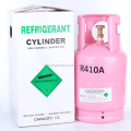 Refrigerant R410a gas net weight 11.3KG steel cylinder  with 99.99% high purity
